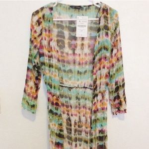 Chiffon Tie Dye Kimono